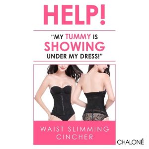 [Shapewear Solution] Timeless 25 Year Best Seller Chalone Tummy Shrinking Waist Cincher Flatten Smoothen Shape Tummy Tight Fitting Dress Look Slimmer Good Posture